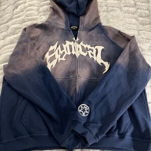Blue and Gray Synical Hoodie